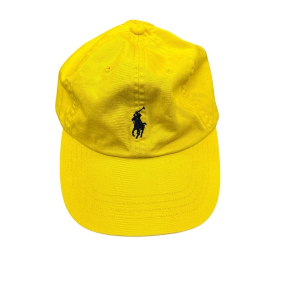 Polo Ralph Lauren Hat Cap Strapback Yellow Embroidered Pony Men's Classic Polo - Picture 6 of 7
